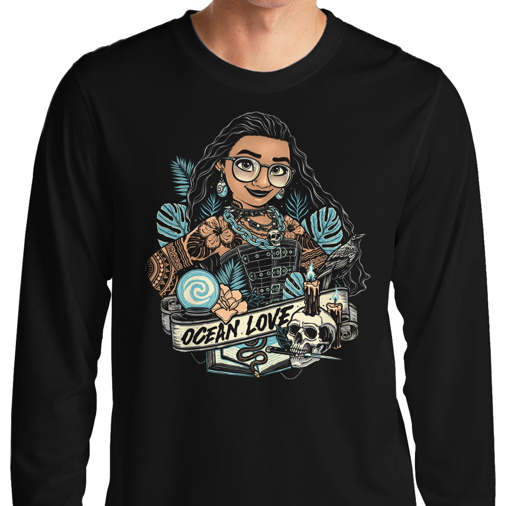 Ocean Love Stylish Long Sleeve T - Shirt by Momma Gorilla