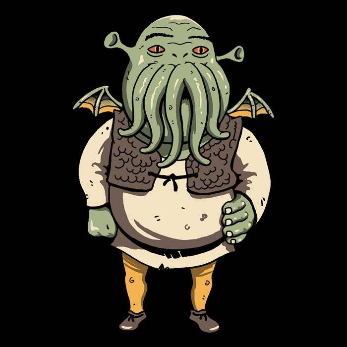XENOS Ogre Cthulhu Long Sleeve Comfortable T-Shirt