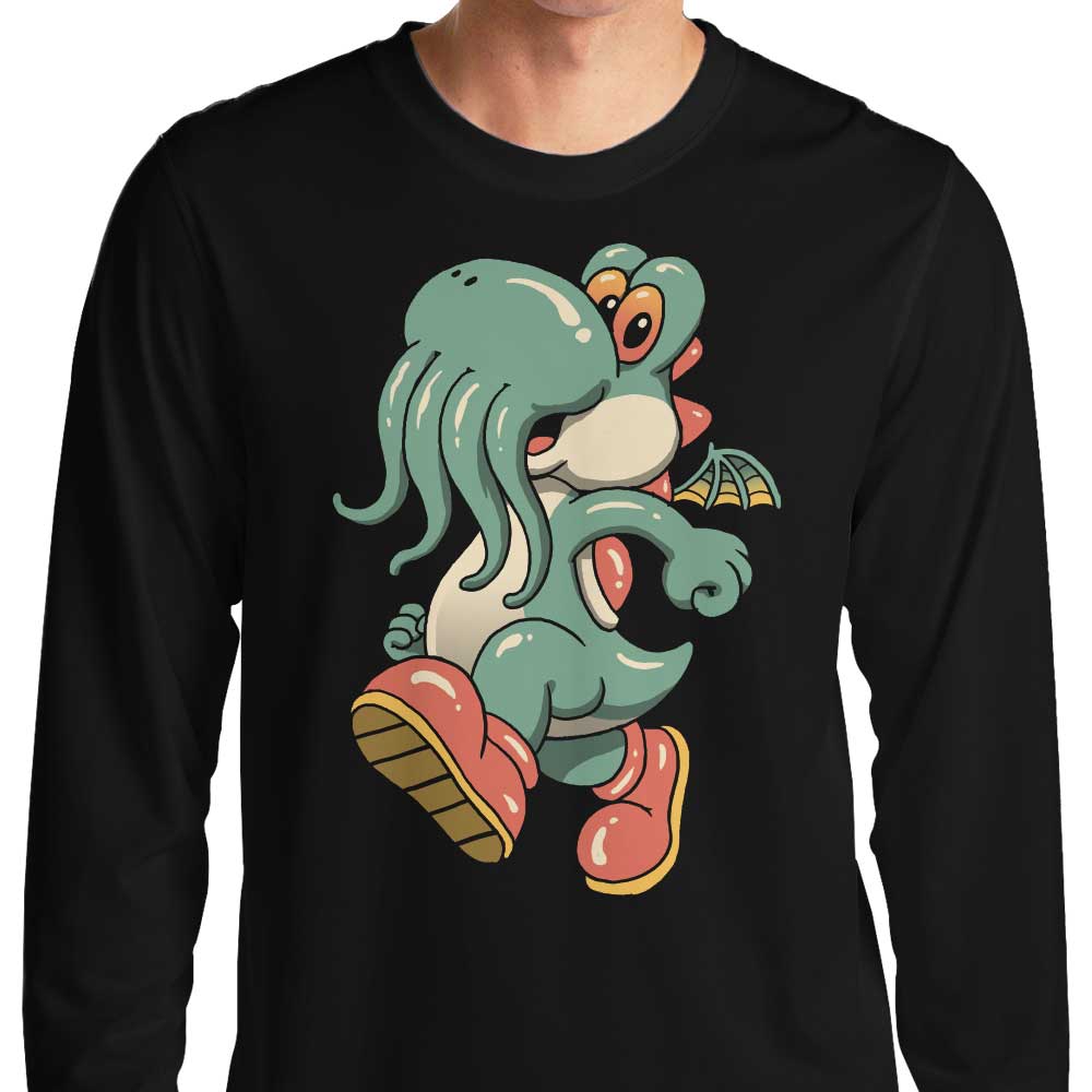Long Sleeve Dino Cthulhu Graphic T-Shirt by XENOS