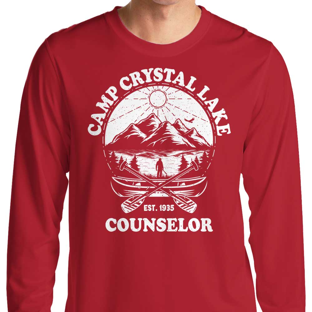 Long Sleeve Tronyx79 Crystal Lake Counselor T-Shirt for Fashion Enthusiasts