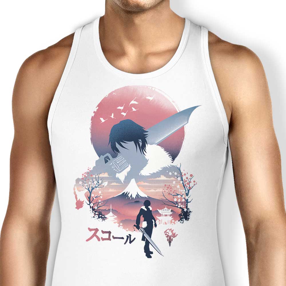 Stylish Squall Ukiyo-e Design Men's and Women's Unisex Tank Top