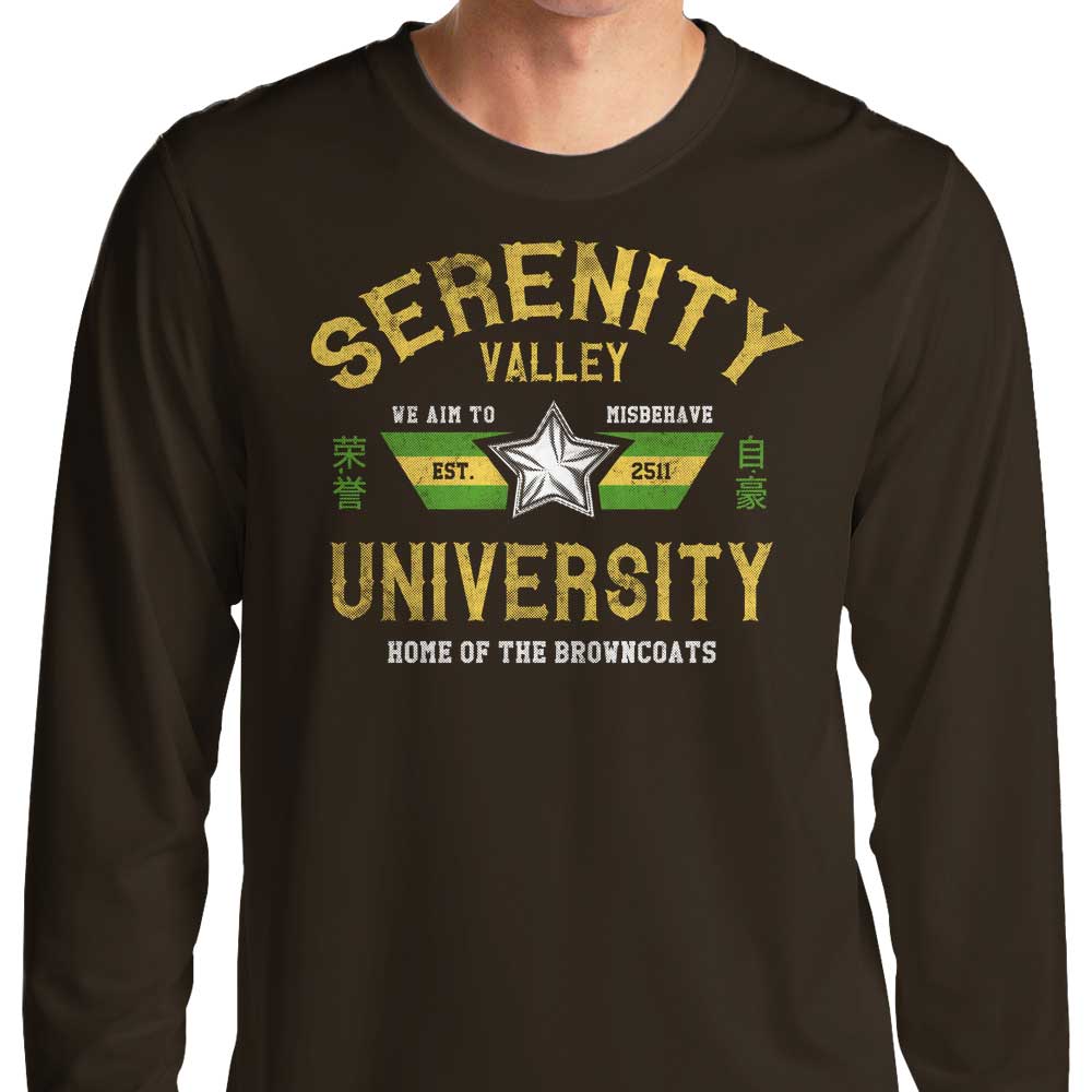 Comfortable Long Sleeve T-Shirt from Serenity Valley University