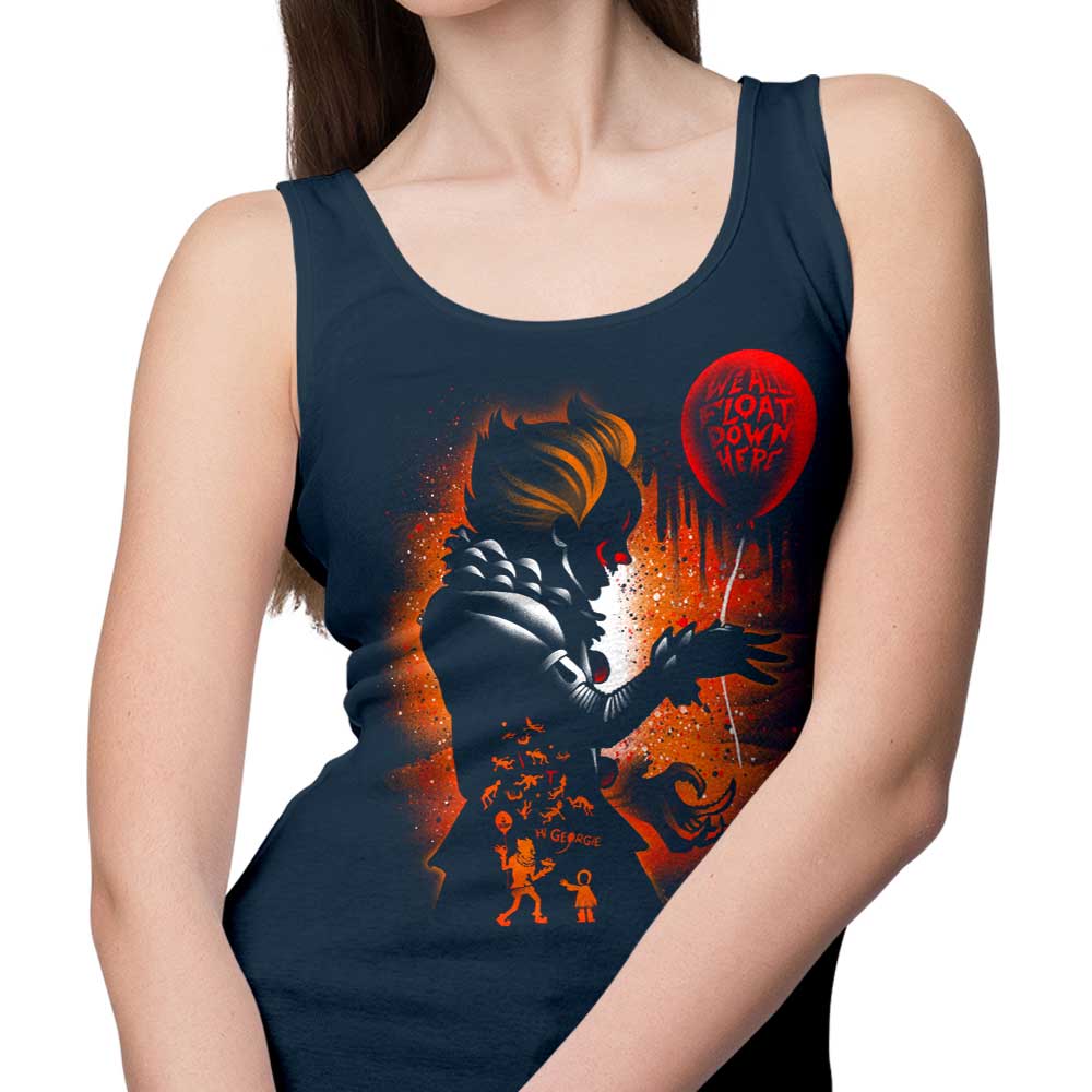 Alemaglia's Energetic Dancing Clown Tank Top