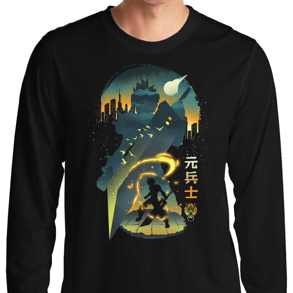 Long Sleeve T-Shirt Featuring Ex-Soldier's Silhouette