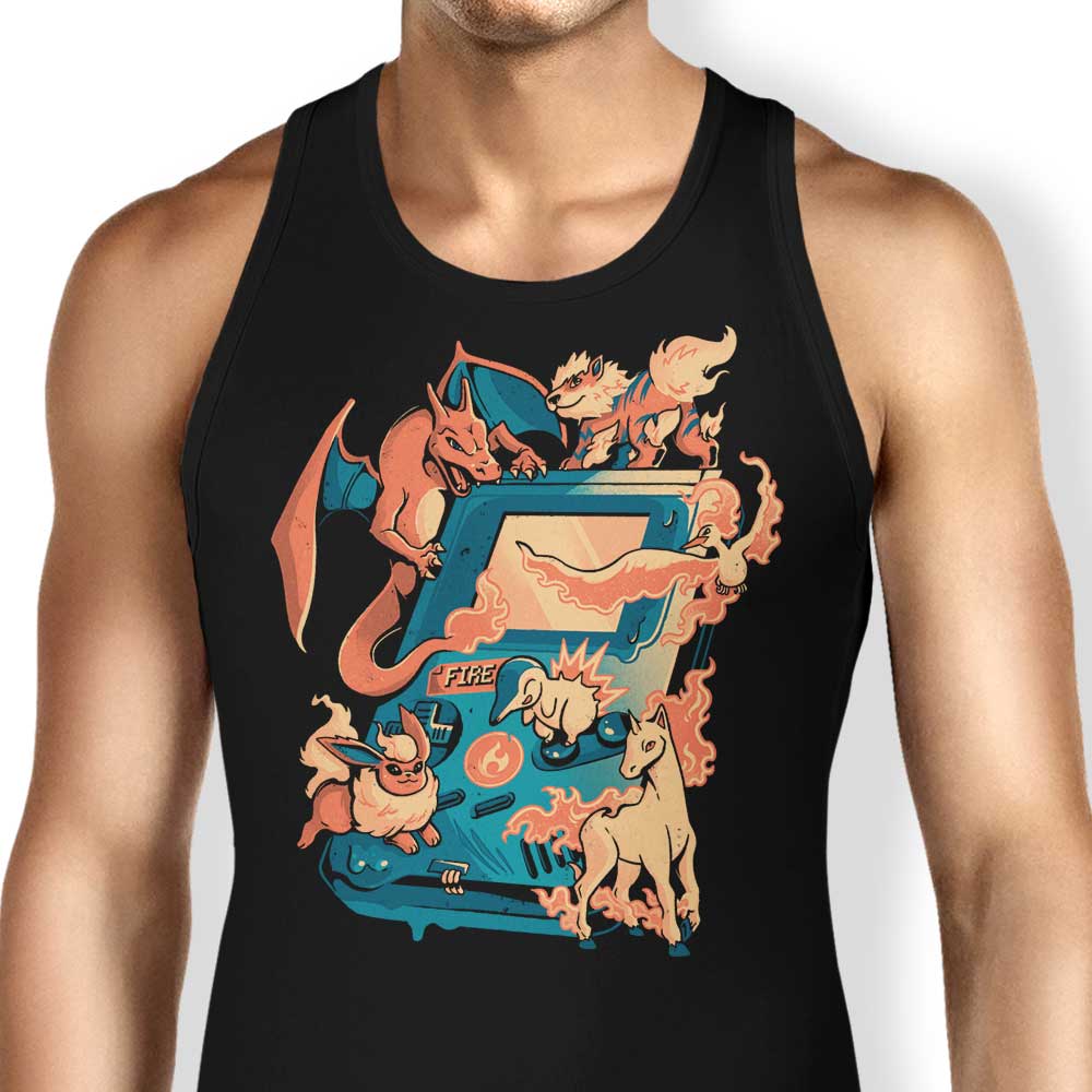 Arigatees Fire Game-themed Men's Tank Top