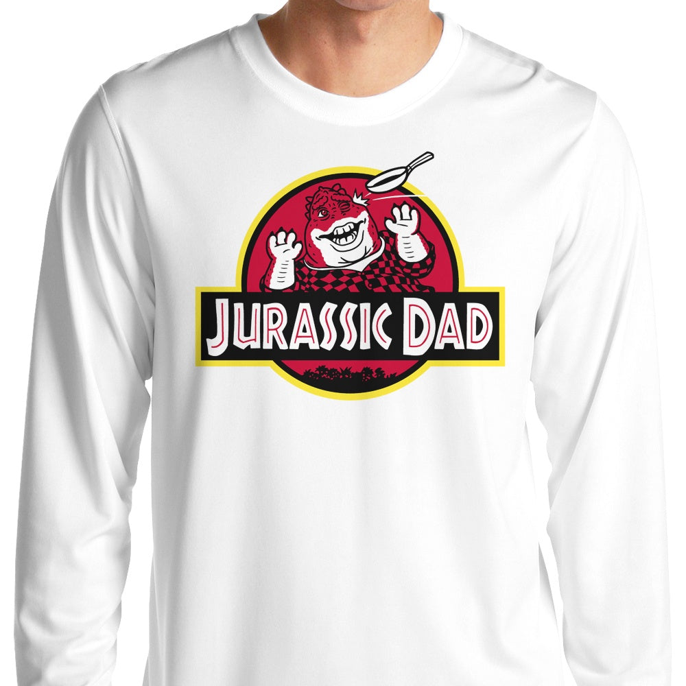 Raffiti's Jurassic Dad Long Sleeve Crewneck T - Shirt in S - 4XL Sizes