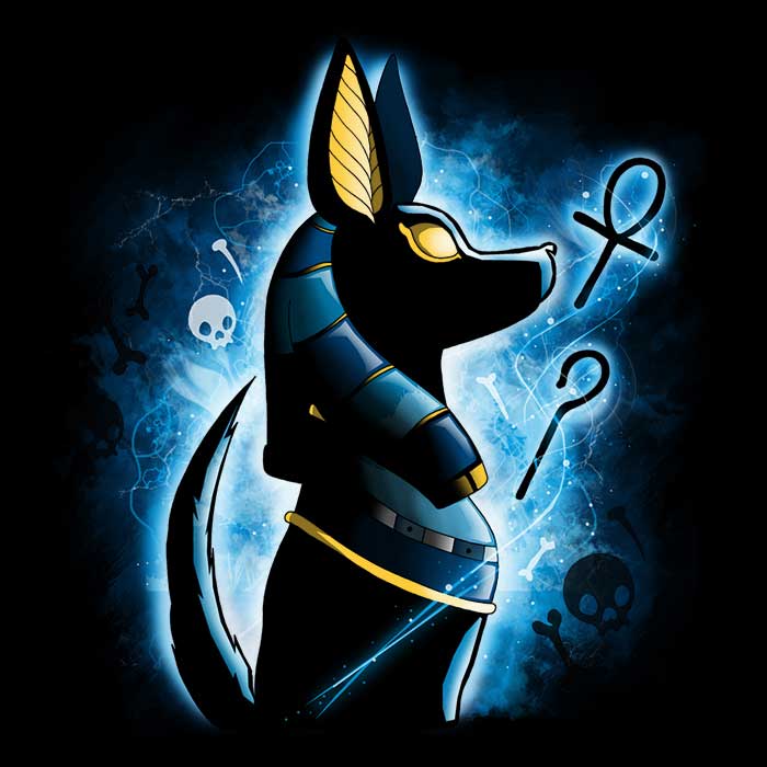 Stylish Men's V-Neck T-Shirt Inspired by Anubis