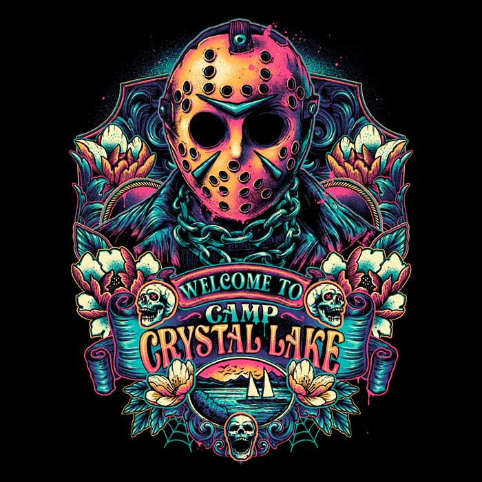 Glitchygorilla's 'Welcome to Camp Crystal Lake' Men's and Women's Comfortable Tank Tops