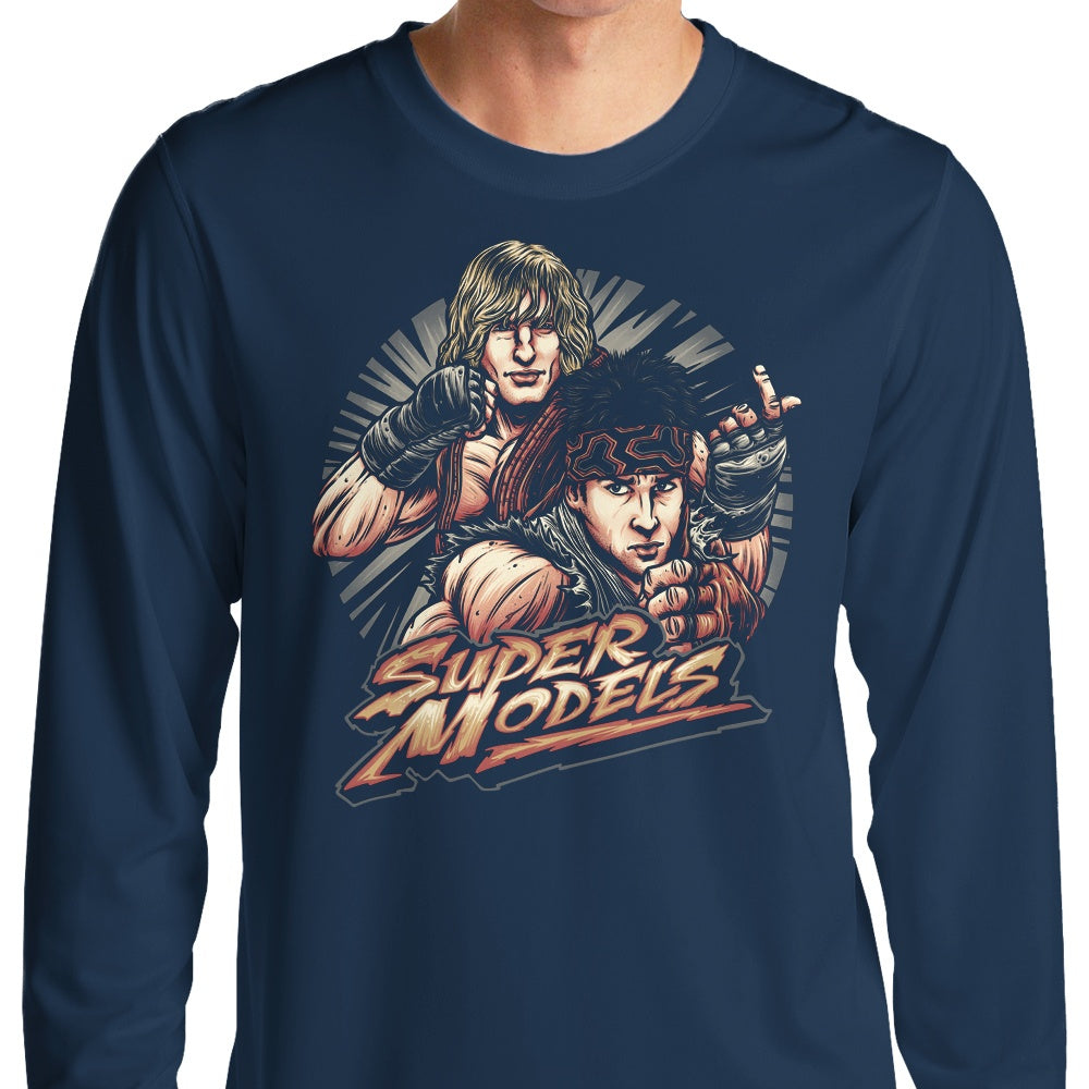 Stylish Super Models Long Sleeve Fashion T-Shirt