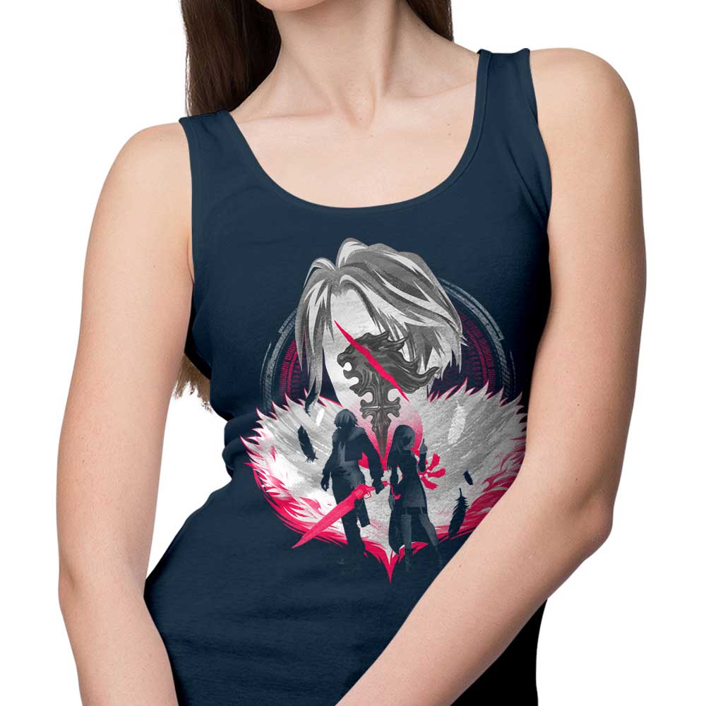Hypertwenty Gunblade Silhouette Comfortable Unisex and Women's Tank Tops
