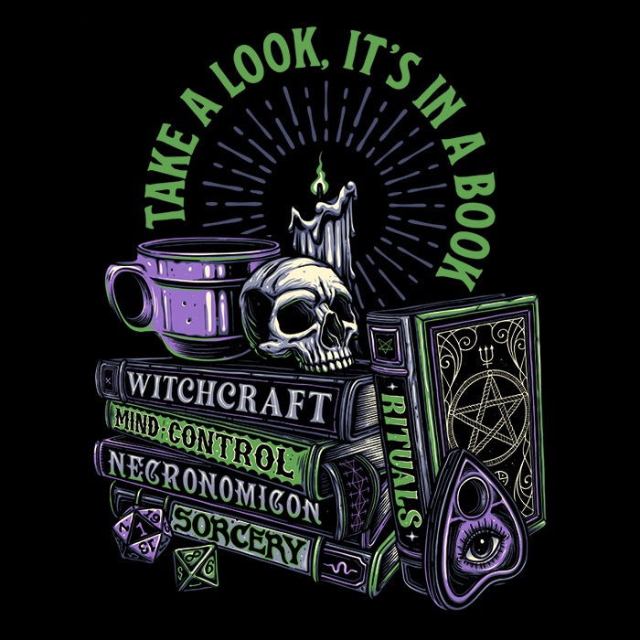 Momma Gorilla's Dark Books Long Sleeve Crewneck T - Shirt in S - 4XL Sizes