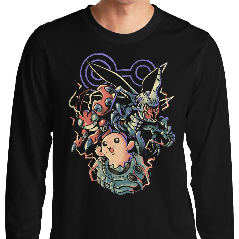 Edu.ely's Digital Insect Evolution Long - Sleeve Fashion T - Shirt