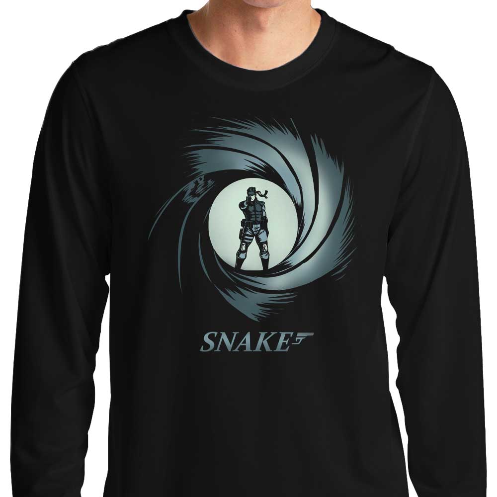 Long Sleeve Double O Snake Graphic T-Shirt