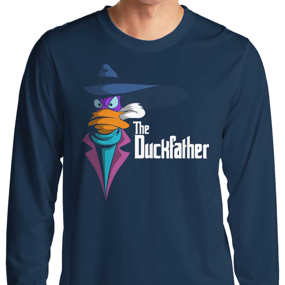 The Duckfather Men's Long Sleeve Crewneck T-Shirt by Firebeard