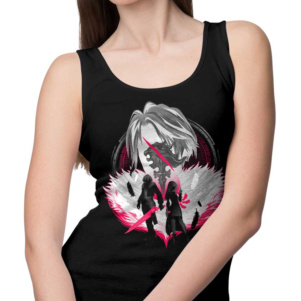 Hypertwenty Gunblade Silhouette Comfortable Unisex and Women's Tank Tops