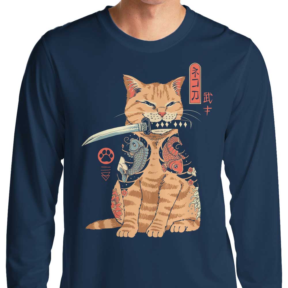 XENOS Catana Brand Long Sleeve Crewneck Sweatshirt T-Shirt