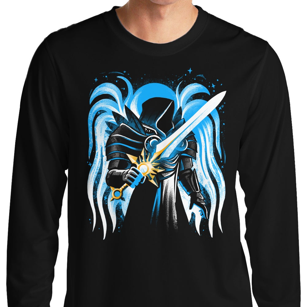 Justice Archangel-themed Long Sleeve Cotton T-Shirt for Fashionable Wear