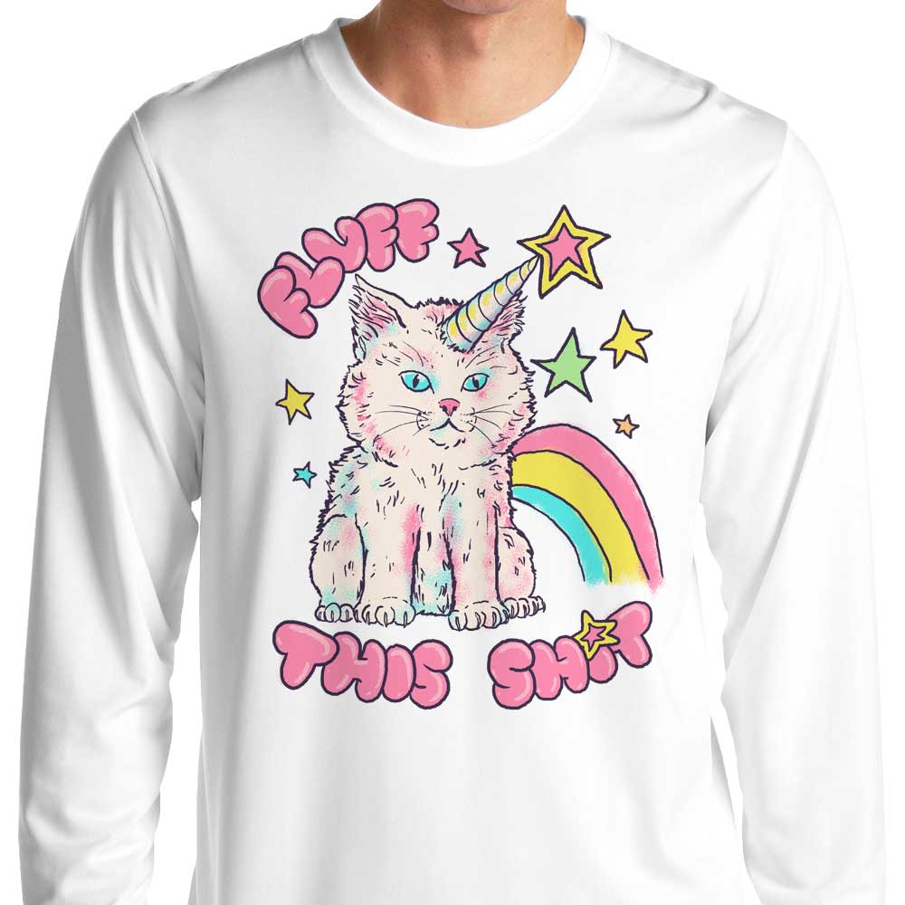 Hillary White's Fluffy Long Sleeve Crewneck T - Shirt in S to 4XL