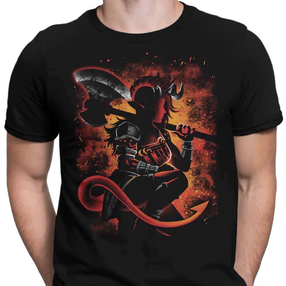 Stylish Tiefling Warrior Men's Clothing from Alemaglia