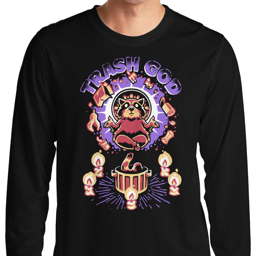 Cool Trash God Branded Long Sleeve Crewneck T - Shirt for Fashion Lovers