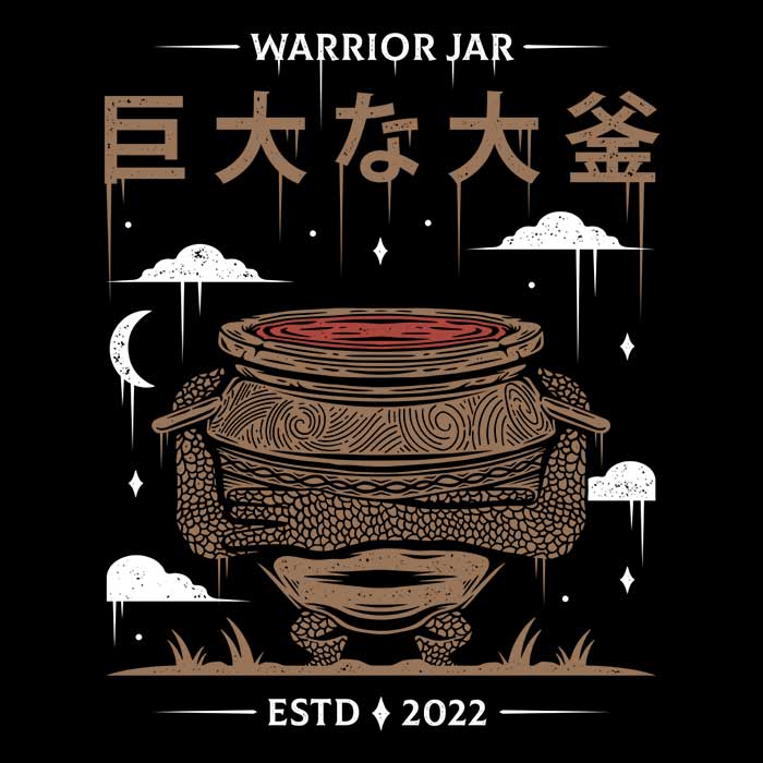 Alundrart Design Warrior Jar - Stylish Men's T-Shirts in Various Sizes