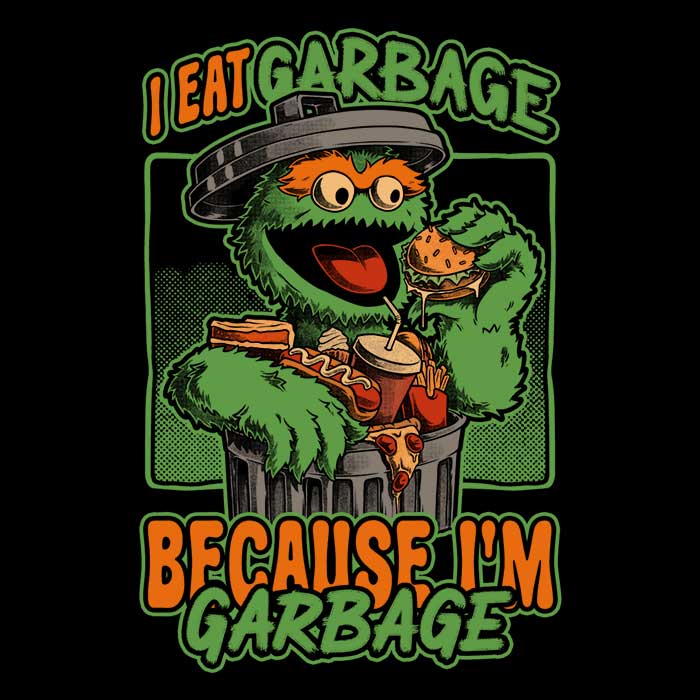 Studio Mootant Long Sleeve 'I Consume Garbage' T-Shirt