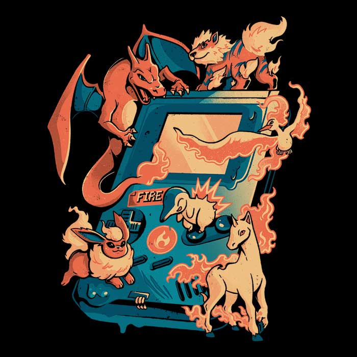Arigatees Fire Game-themed Men's Tank Top