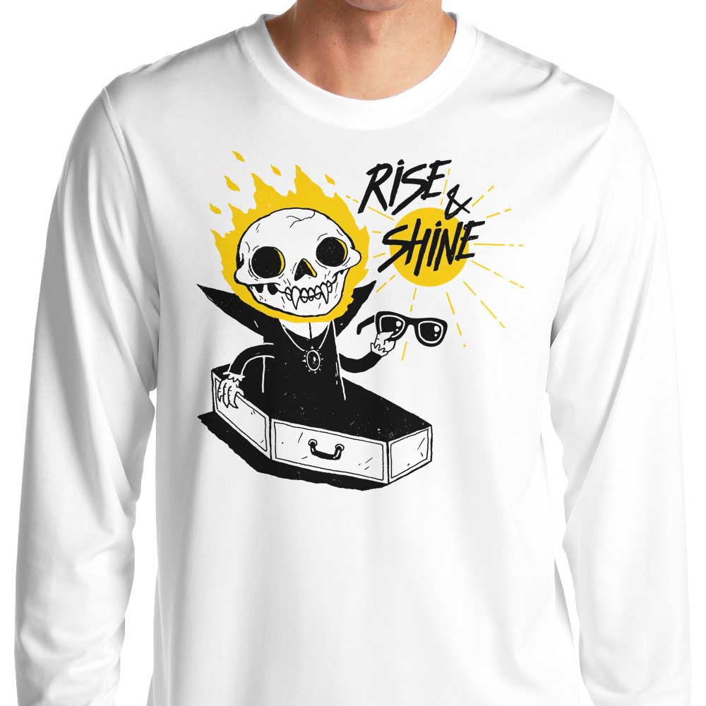 Morning Wake - Up Long - Sleeve Crewneck T - Shirt for All Sizes