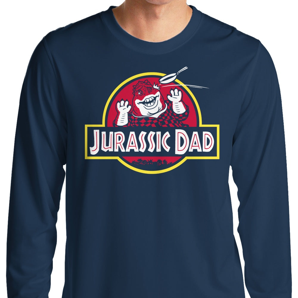 Raffiti's Jurassic Dad Long Sleeve Crewneck T - Shirt in S - 4XL Sizes