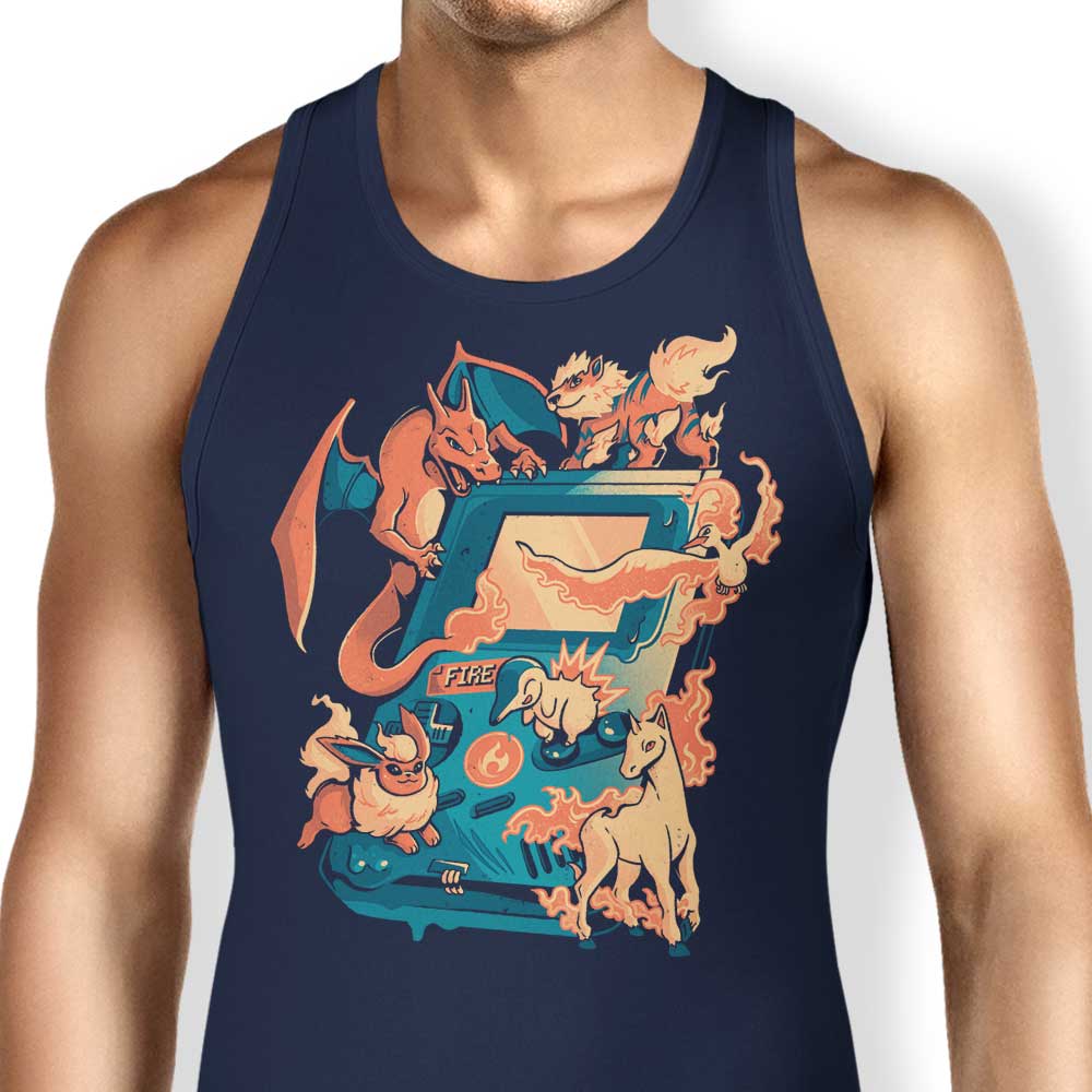 Arigatees Fire Game-themed Men's Tank Top