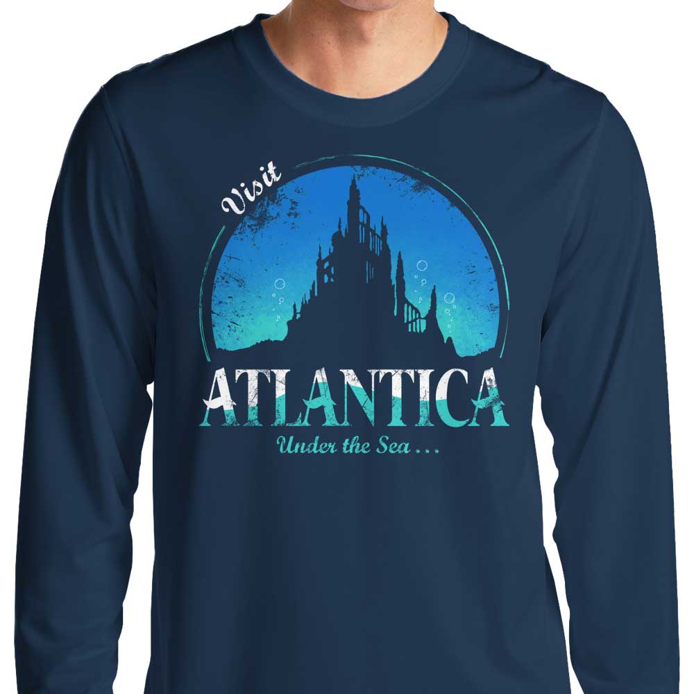 Soulkr's Long Sleeve 'Visit Atlantica' T - Shirt for Fashion Lovers