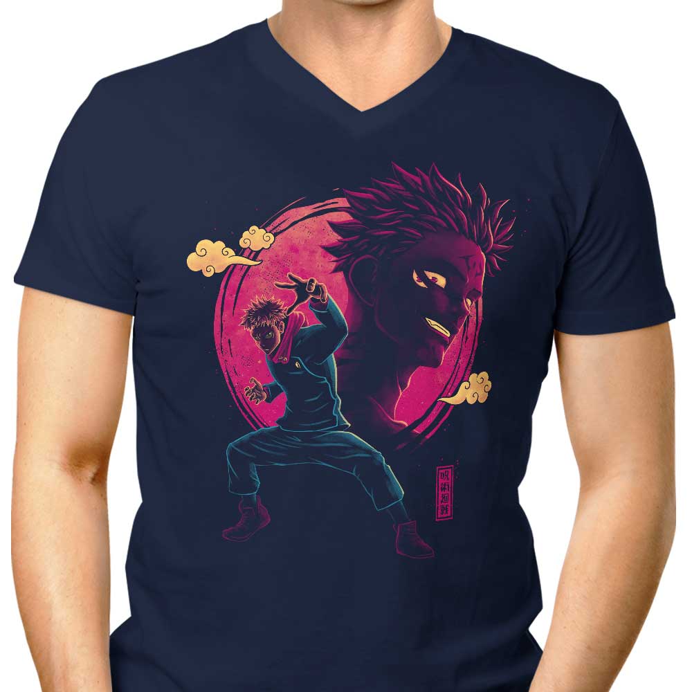 Men's V-Neck T-Shirt - The Ruler of Curses