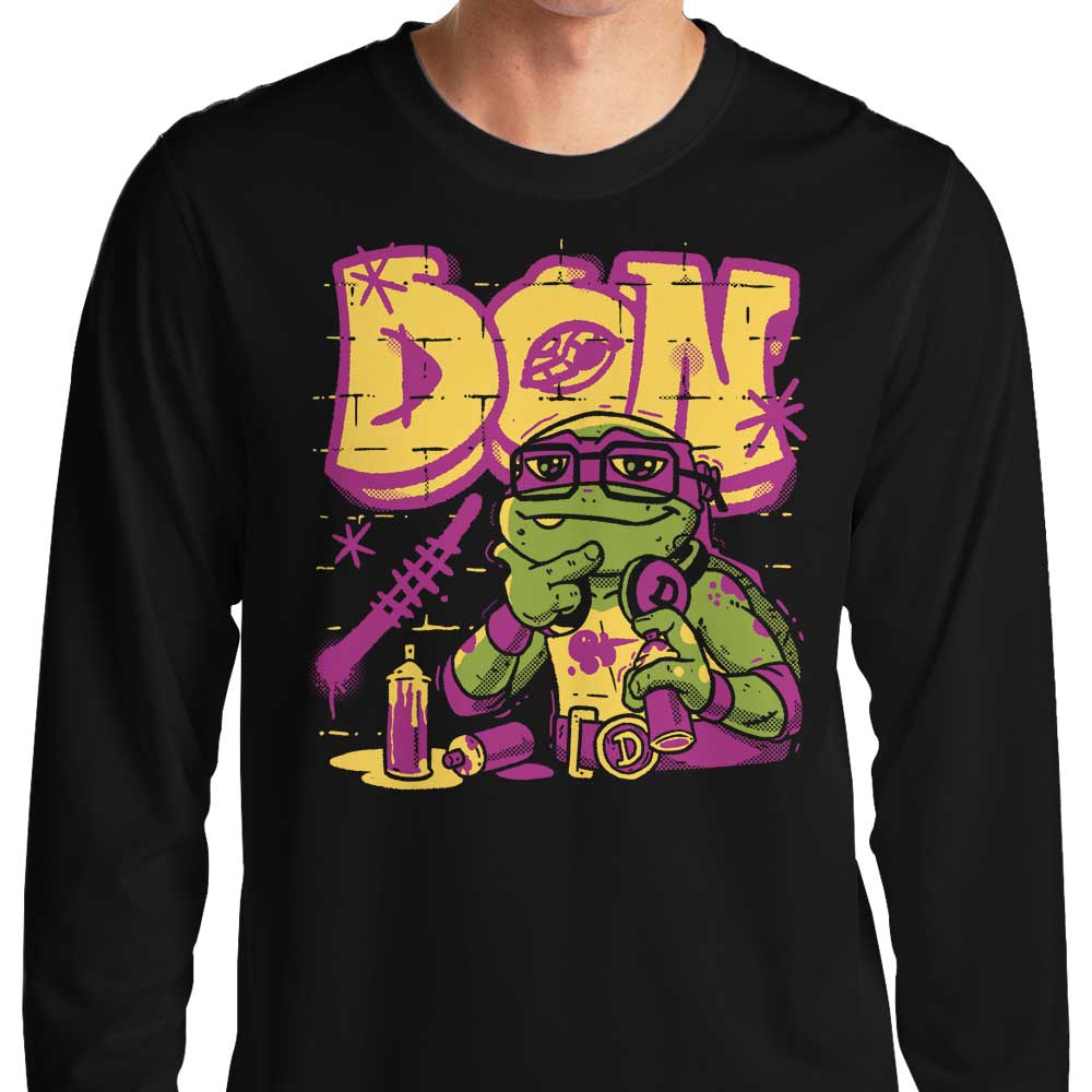 Donnie Mayhem Long Sleeve T-Shirt - A Stylish Crewneck Sweatshirt from Fitas Artwork