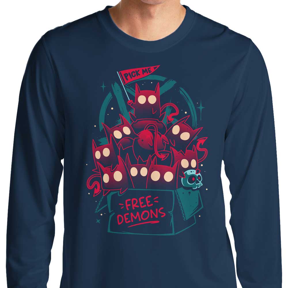 Snouleaf's Free Demons Long Sleeve Fashion T-Shirt