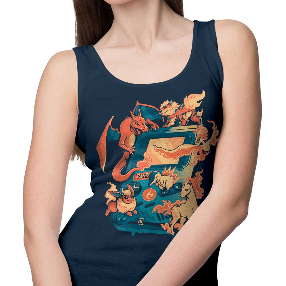 Arigatees Fire Game-themed Men's Tank Top