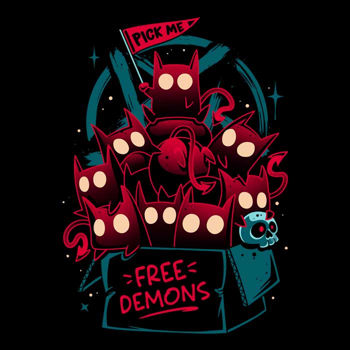 Snouleaf's Free Demons Long Sleeve Fashion T-Shirt