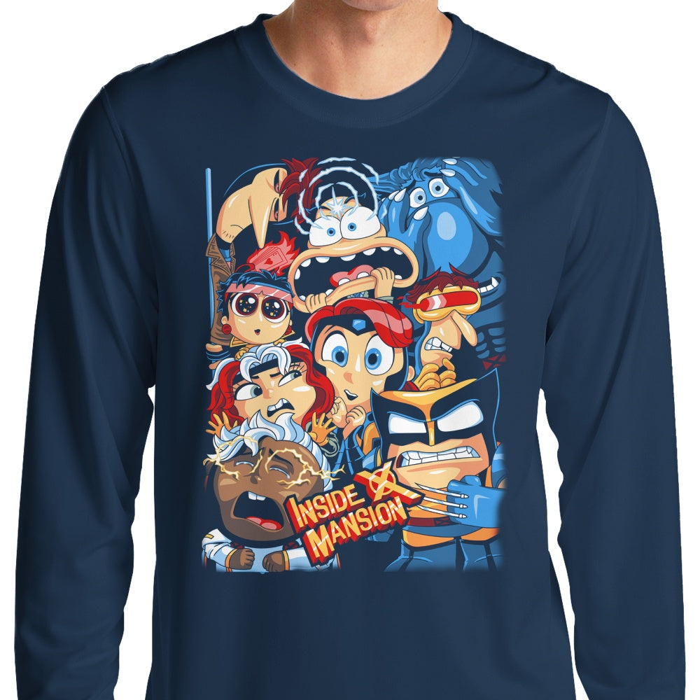 Long Sleeve T-Shirt Featuring 'Inside X Mansion' Design