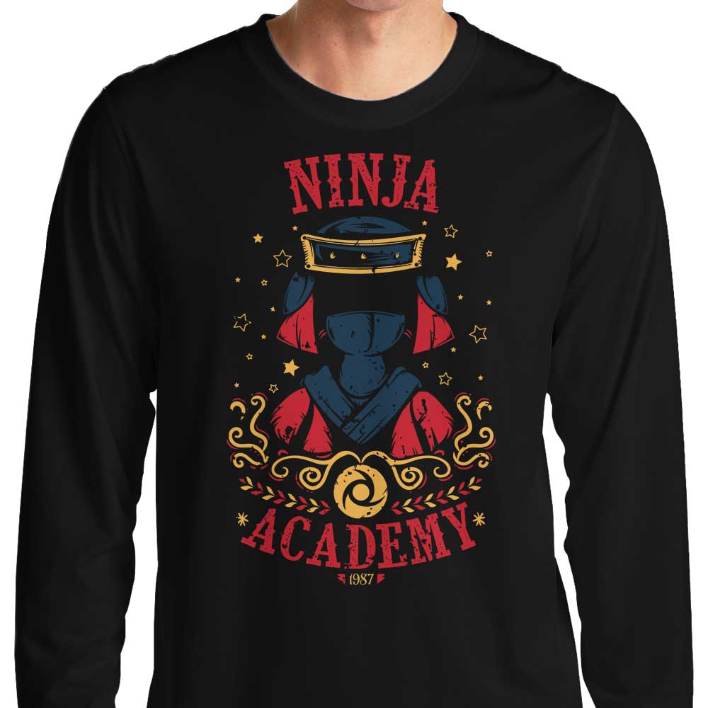 Soulkr's Ninja Academy-themed Long Sleeve Crewneck T-Shirt for Men and Women
