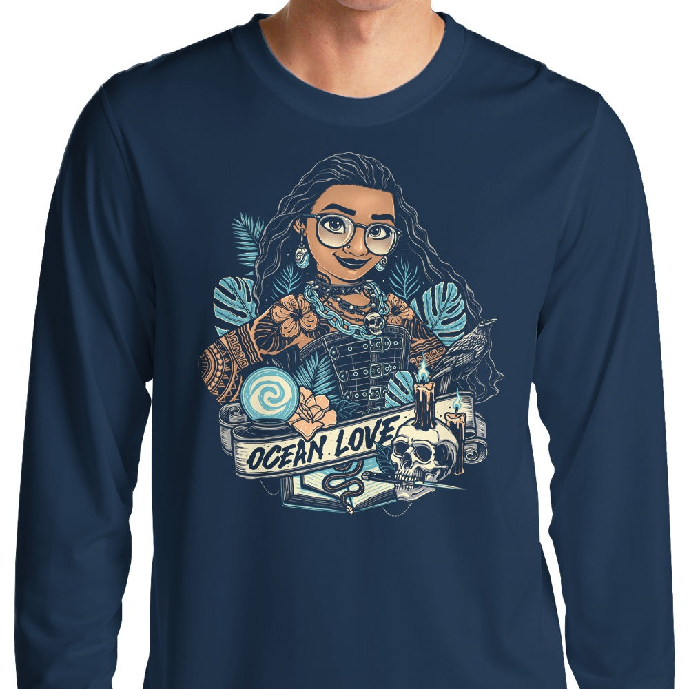 Ocean Love Stylish Long Sleeve T - Shirt by Momma Gorilla