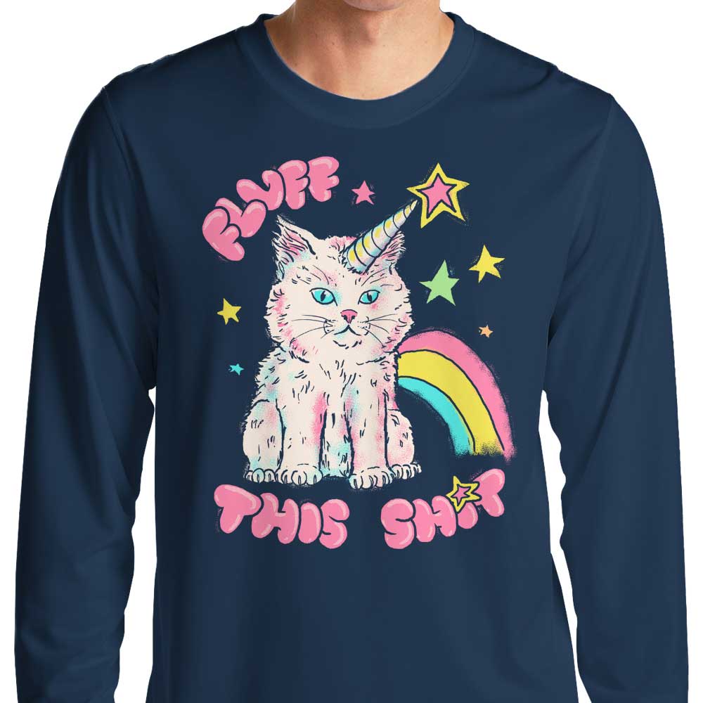 Hillary White's Fluffy Long Sleeve Crewneck T - Shirt in S to 4XL