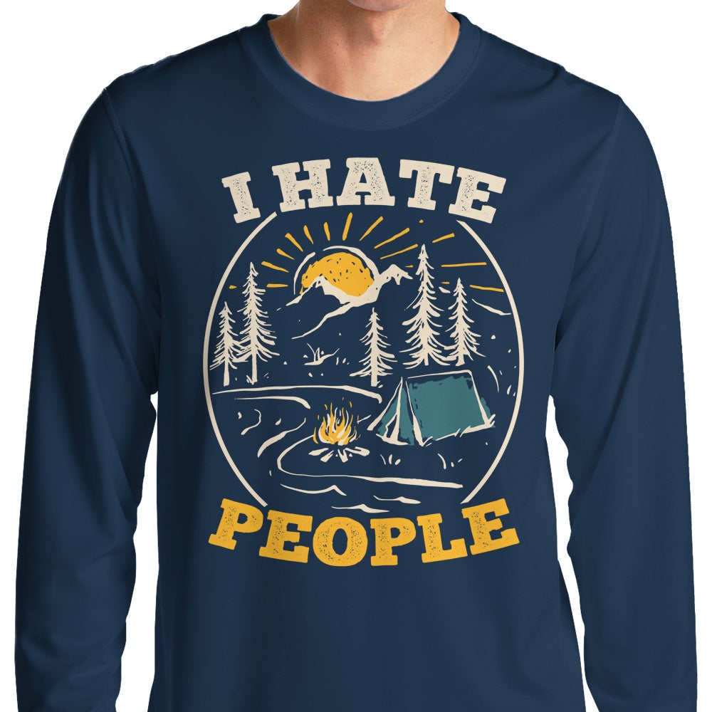 Long Sleeve T-Shirt with the 'I Dislike People' Slogan from CoD Designs