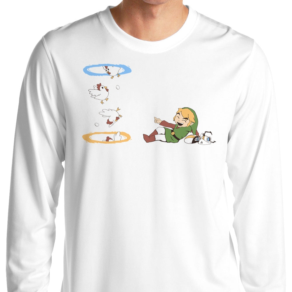 Long Sleeve Thinking With Chickens T-Shirt for Casual Wear