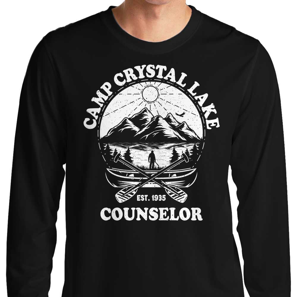 Long Sleeve Tronyx79 Crystal Lake Counselor T-Shirt for Fashion Enthusiasts