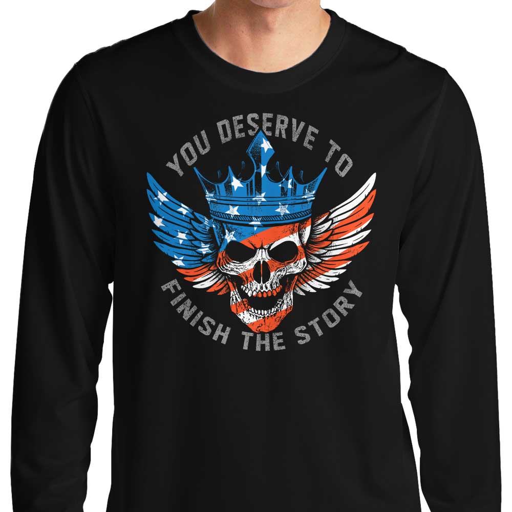 Long Sleeve Finish the Story T-Shirt from Alemaglia