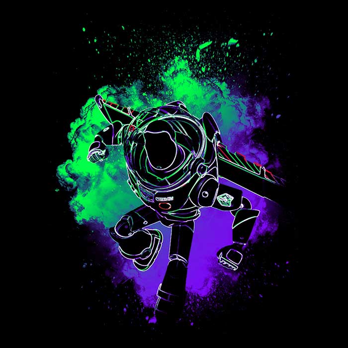 Space Ranger Spirit Long Sleeve Crewneck T - Shirt