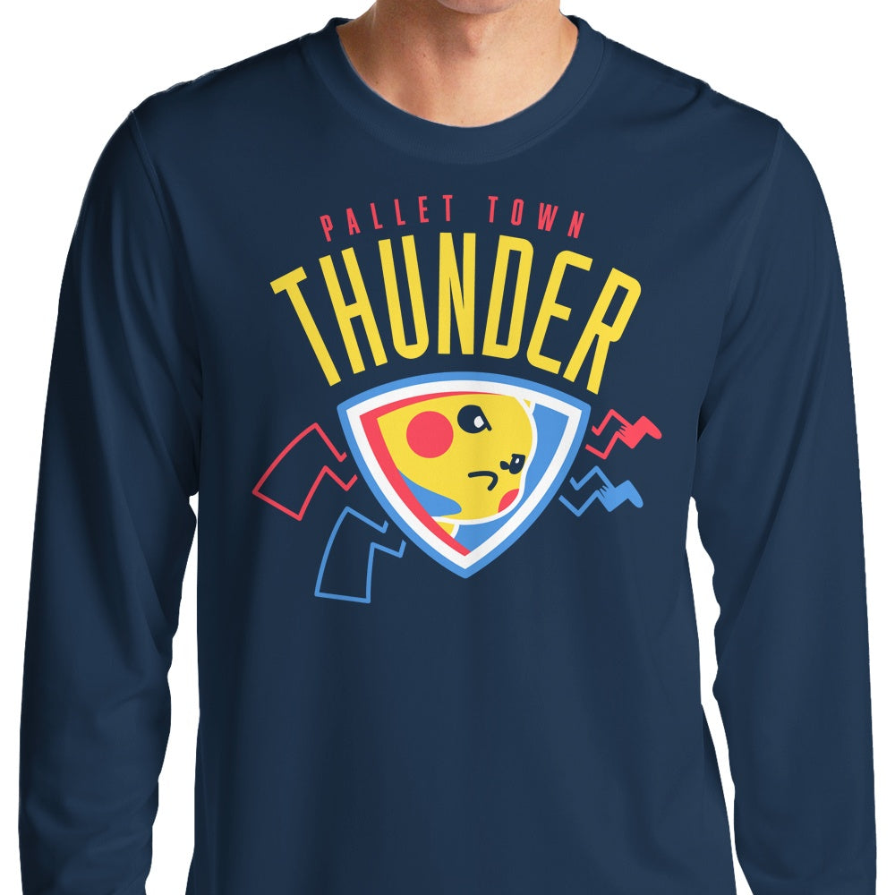 Pallet Town Thunder Stylish Long Sleeve T - Shirt by CoD Designs