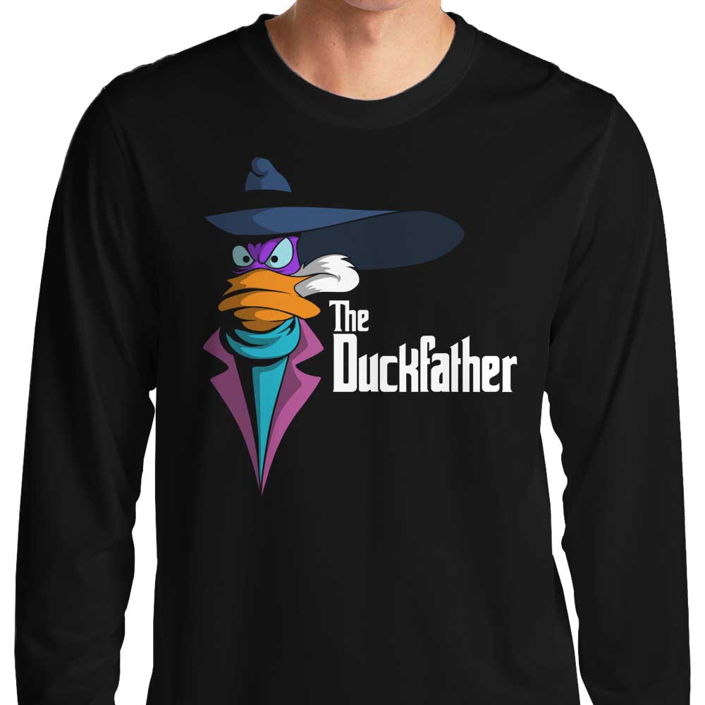 The Duckfather Men's Long Sleeve Crewneck T-Shirt by Firebeard