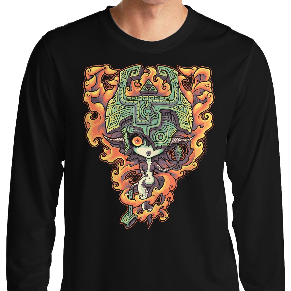 Midnight-themed Long Sleeve Crewneck T-Shirt by Jehsee