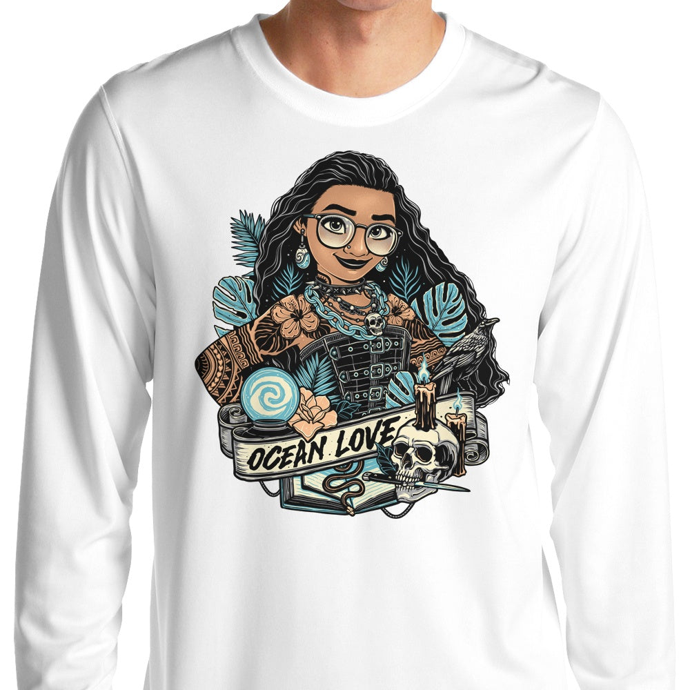 Ocean Love Stylish Long Sleeve T - Shirt by Momma Gorilla