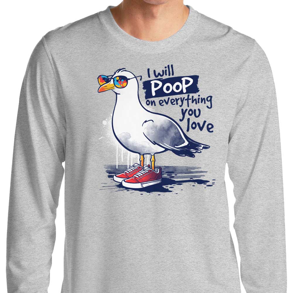 NemiMakeIt's Seagull Love Design - Stylish Long Sleeve T - Shirt
